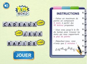 Jeu de lettres gratuit sur Games Passport