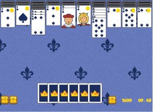 Rangez l'ensemble des cartes dans ce jeu de solitaire royal